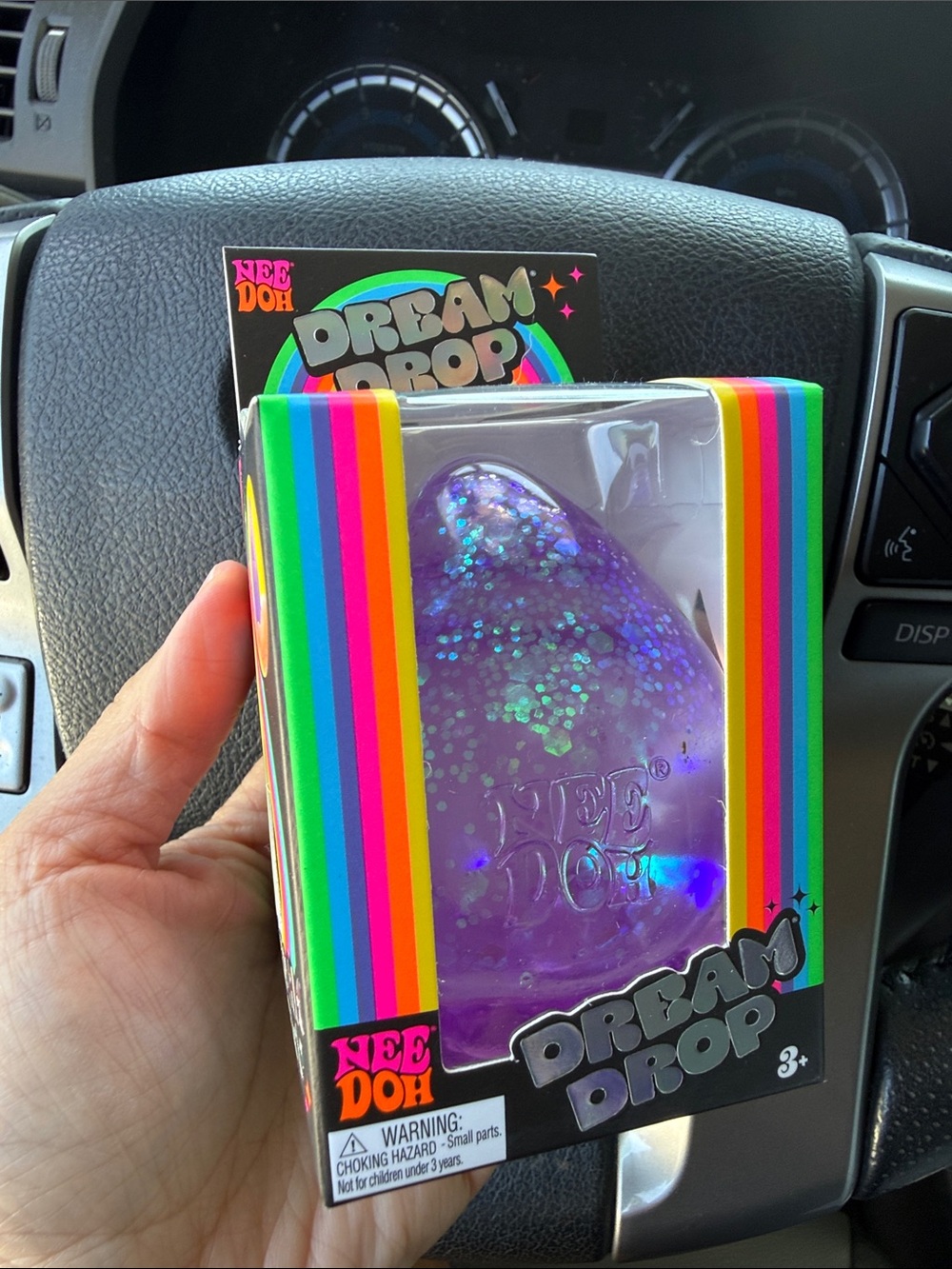BNIB NeeDoh Dream Drop, Purple Glitter